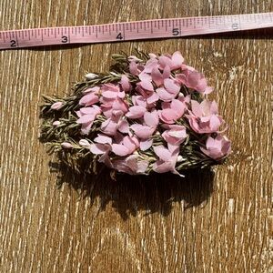 Pink Floral Hair Clip
